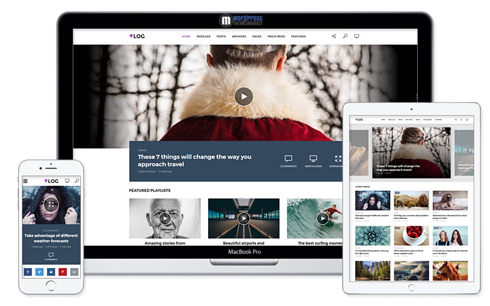 Vlog Video Blog Magazine Theme