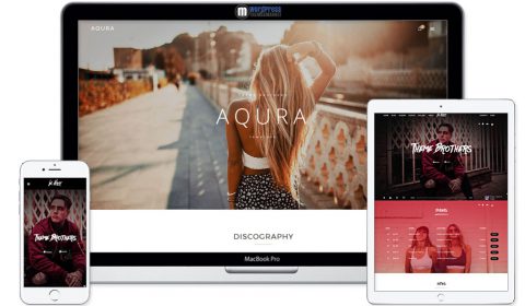 AQURA - Music Bands Musicians & DJ's WordPress Theme