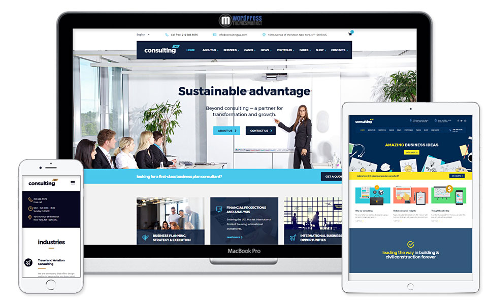 Consulting - Business, Finance WordPress Theme