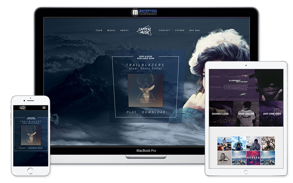 Croma - Responsive Music WordPress Theme with Ajax and Continuous Playback