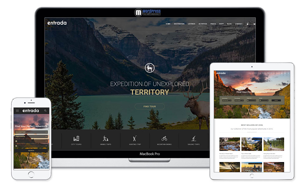 Tour Booking - Adventure Tour WordPress Theme - Entrada