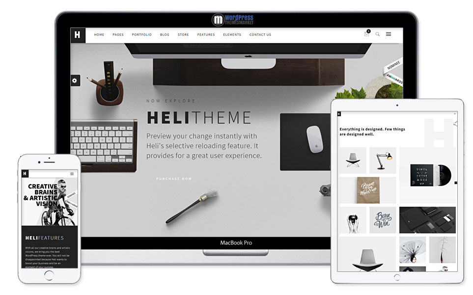 Heli - Creative Multi-Purpose WordPress Theme