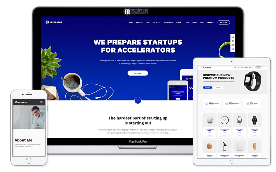 Incubator WordPress Startup Business Theme