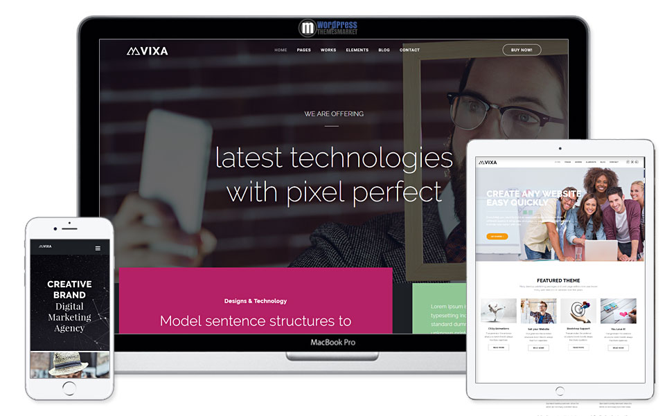 Vixa - Creative Multi-Purpose WordPress Theme