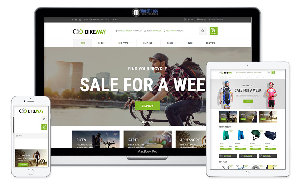 Bikeway - Sport Shop WooCommerce Theme