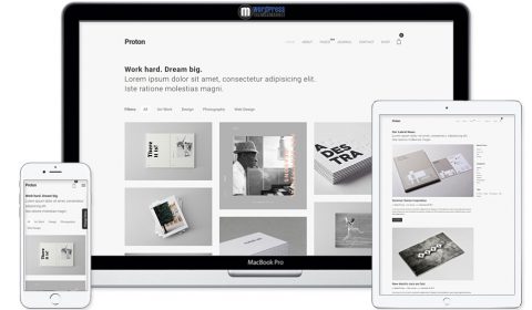 proton-minimal-portfolio-wordpress-theme