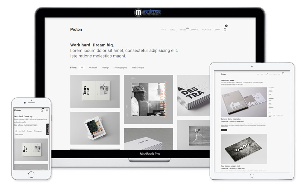 proton-minimal-portfolio-wordpress-theme