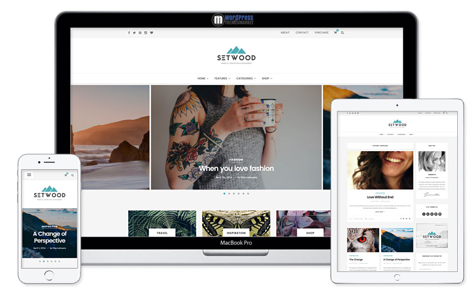 Setwood - WordPress Blog | Shop Theme