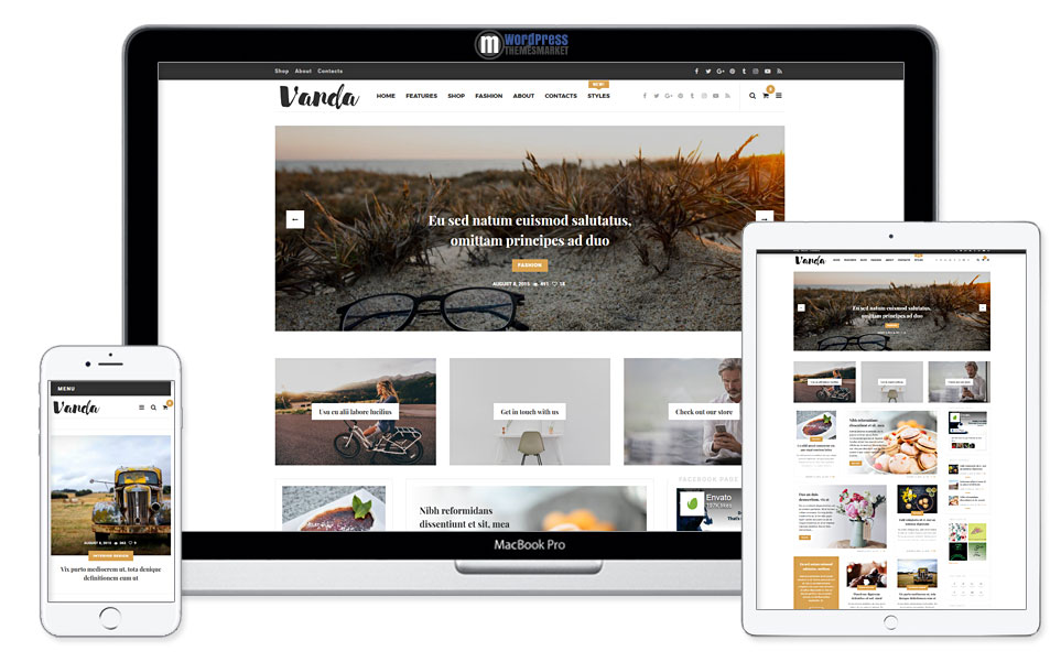 Vanda - Creative Blog / Magazine WordPress Theme