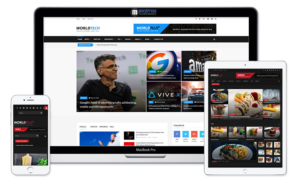 WorldPlus - Responsive News and Magazine WordPress