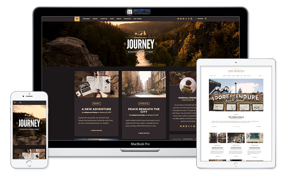 Journey - Personal WordPress Blog Theme