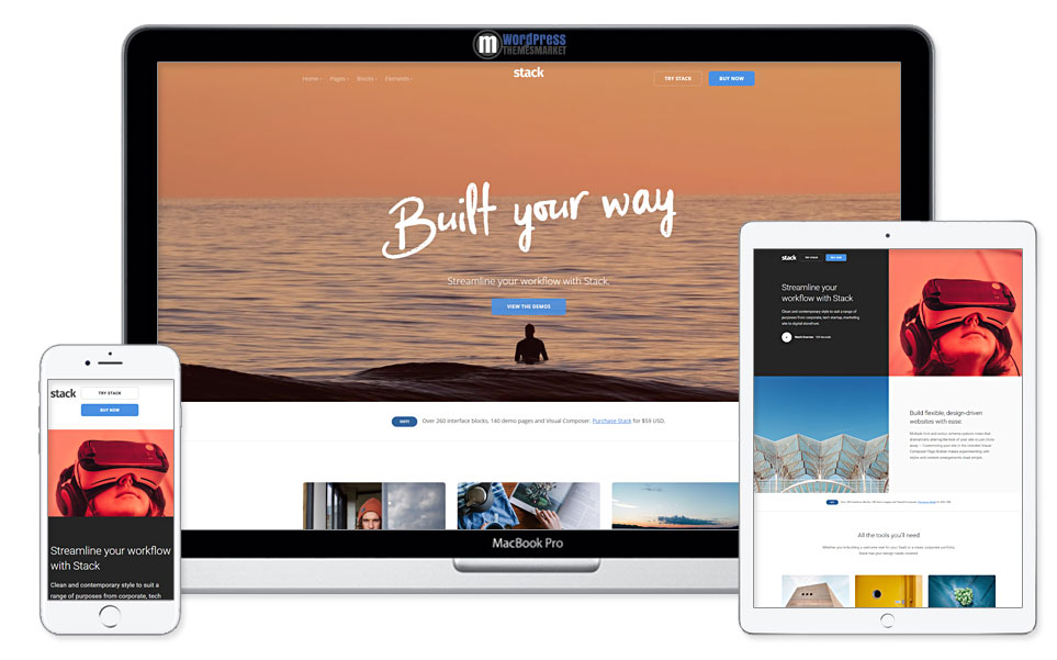 Stack - Multi-Purpose WordPress Theme with Variant Page Builder & Visual Composer