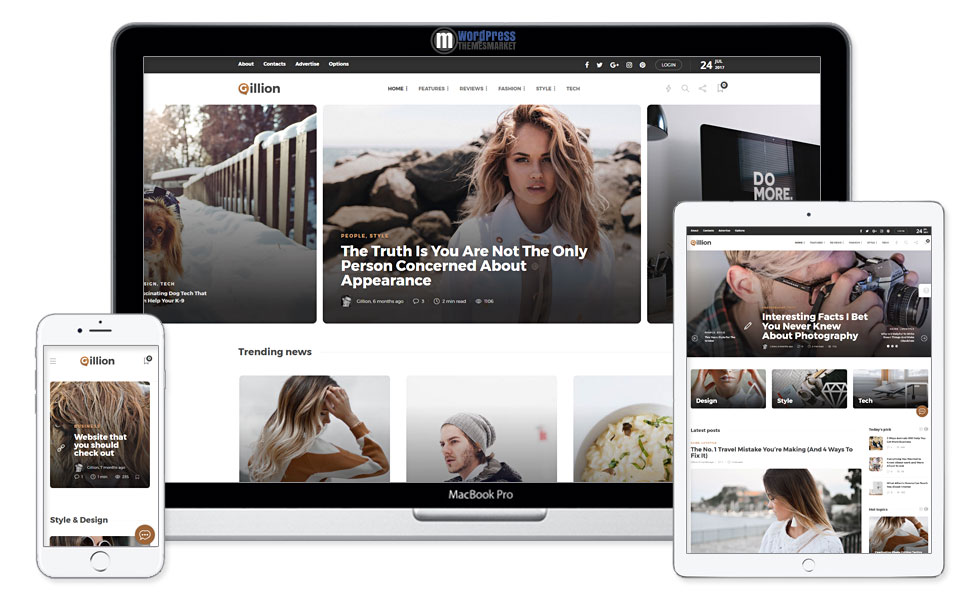 Gillion Multi-Concept Blog/Magazine Theme