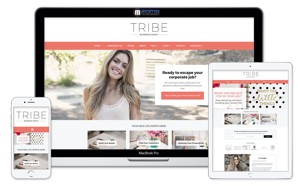 Tribe - Feminine Coaching Business WordPress Theme