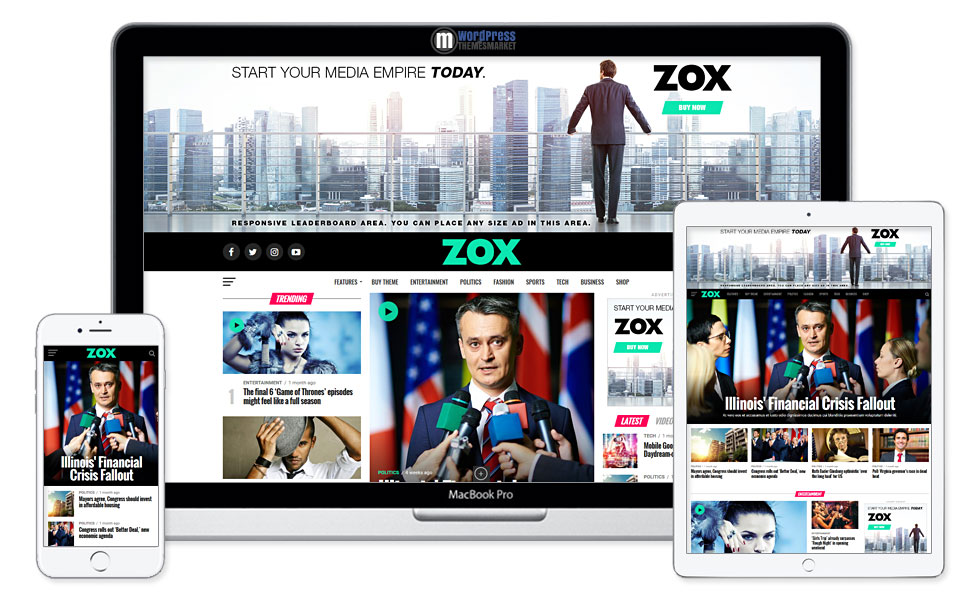 Zox News - Professional WordPress News & Magazine Theme