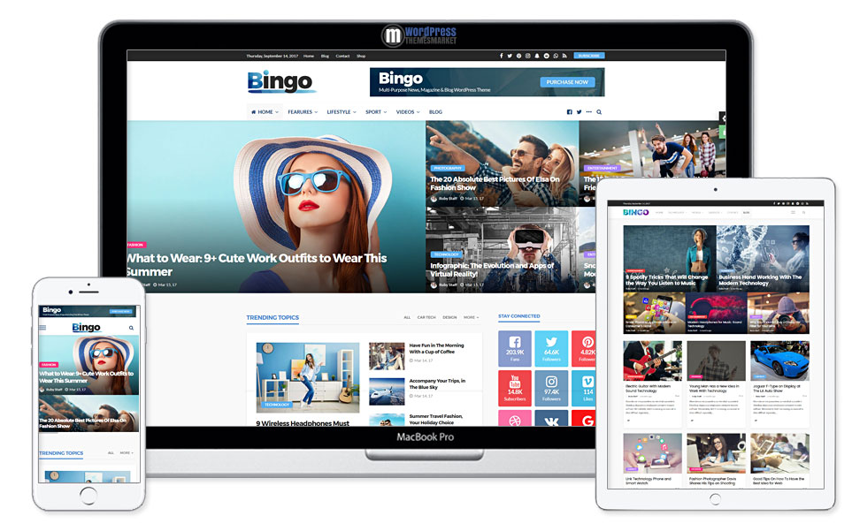 Bingo - Multi-Purpose Newspaper & Magazine Theme