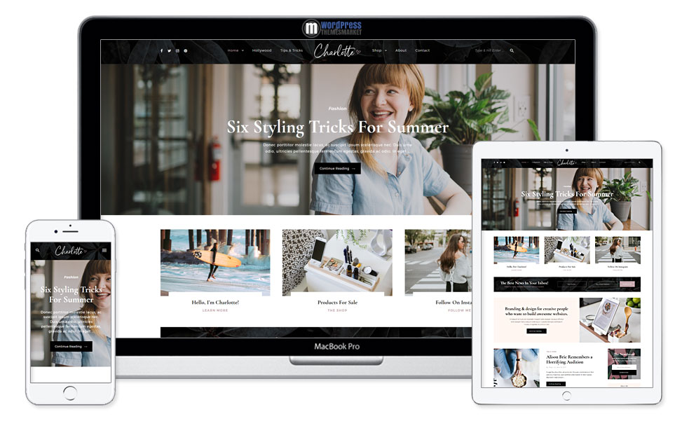 Charlotte - Creative Blog WordPress Theme