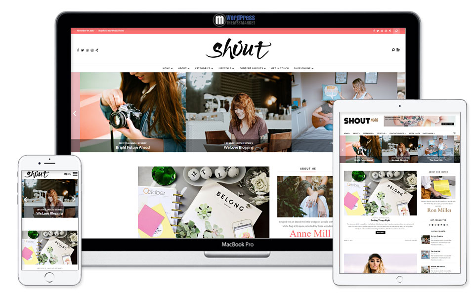 Shout - Blogging WordPress Theme